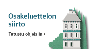 Banneri: Osakeluettelon siirto: tutustu ohjeisiin.